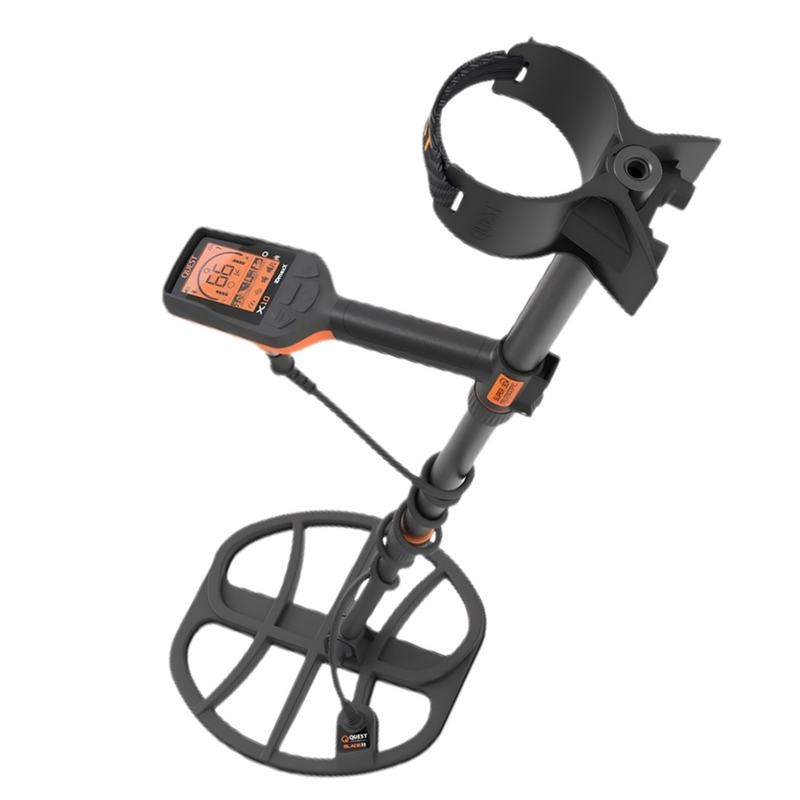 Compact X10 High-Precision Underground Metal Detector with LCD Target Display, Adjustable Sensitivity & Waterproof