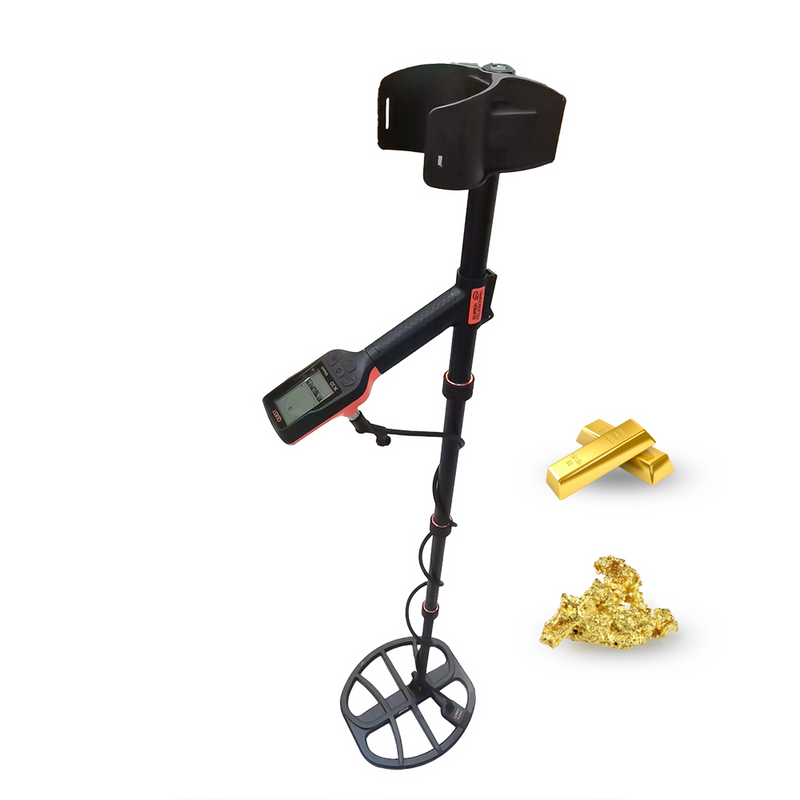 Compact X10 High-Precision Underground Metal Detector with LCD Target Display, Adjustable Sensitivity & Waterproof