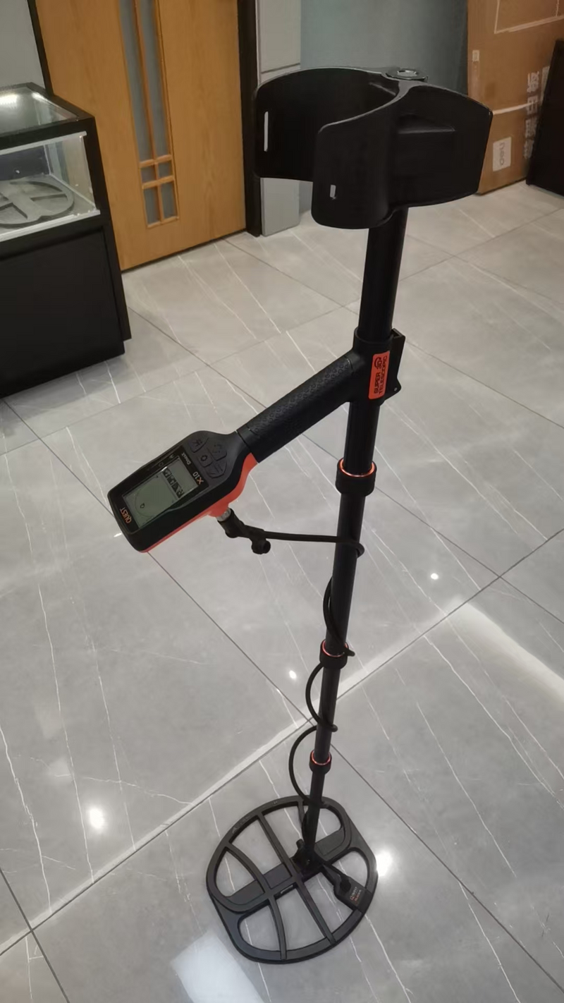 Compact X10 High-Precision Underground Metal Detector with LCD Target Display, Adjustable Sensitivity & Waterproof