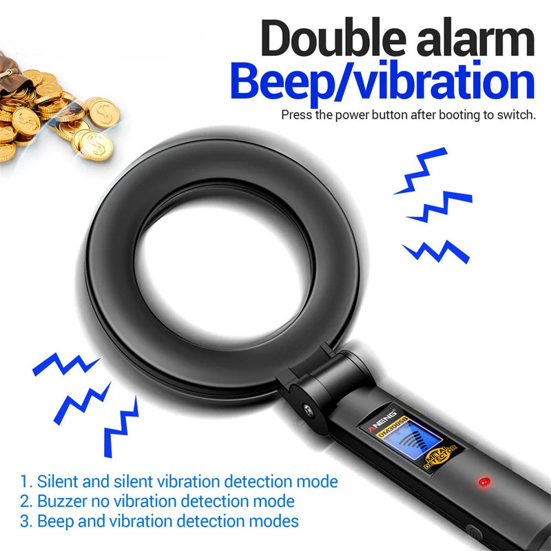 Metal Detector Treasure Hunter Pro All Metal Discrimination Pin-point Underground Search Gold Coin Hunting Tools