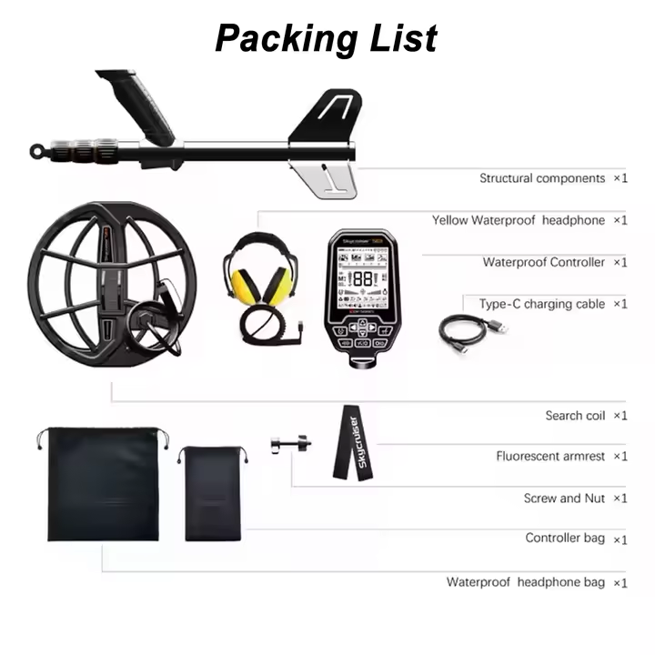 Professional  Model MD-S63 Plus Multi-Frequency Waterproof Metal Detector — Up to 3 m Depth, Portable Treasure Finder for Gold & Relics