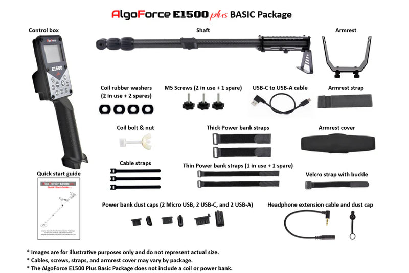 AlgoForce E1500 Plus BASIC Package - Metal Detectors Direct