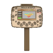 BR Systems Gold Step Pro Max electric foot massager with gold accents and digital controls for relaxing foot therapy.