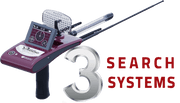 Ger Detect Diamond Hunter Smart Metal Detector with control panel and search coil for detecting diamonds and metals.