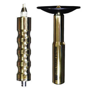Ger Detect Easy Way Smart Metal Detector with adjustable shaft and digital display for detecting metals outdoors.