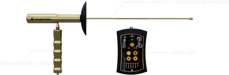 Ger Detect Easy Way Smart Metal Detector, handheld device for detecting metals with user-friendly design and clear display.