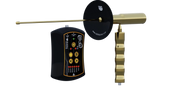 Ger Detect Easy Way Smart Metal Detector in black with digital display and ergonomic handle, designed for beginner treasure hunting.