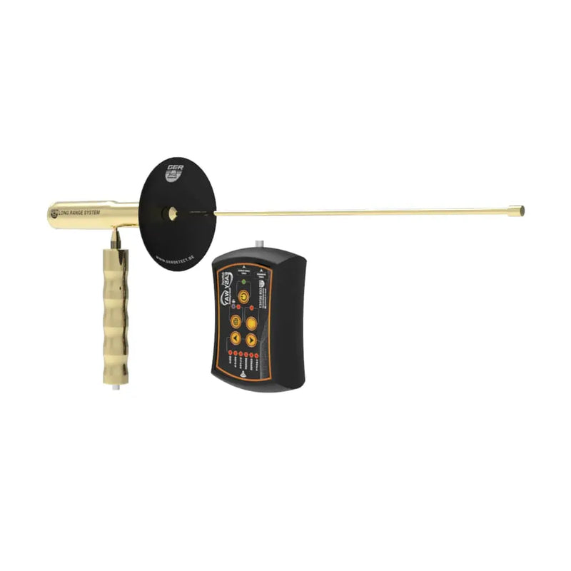 Ger Detect Easy Way Smart Metal Detector showing its handheld design and control panel for detecting hidden metal objects.