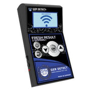 Ger Detect Fresh Result 2 Systems Metal Detector with digital display and ergonomic design for treasure hunting and metal detection.