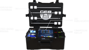 Ger Detect Fresh Result 2 Systems Metal Detector showing a handheld device with control panel and detection coil.