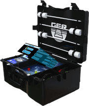 Ger Detect Fresh Result 2 Systems Metal Detector with ergonomic handle and control panel for locating buried metal objects.