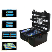 Ger Detect Fresh Result 2 Systems Metal Detector with control box and search coil for metal detecting activities.