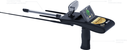 Ger Detect Gold Hunter Smart Metal Detector with digital display and adjustable settings for gold prospecting.