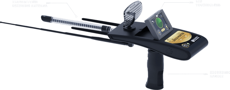 Ger Detect Gold Hunter Smart Metal Detector with digital display and adjustable settings for gold prospecting.