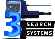 Ger Detect River-F Smart Detector, waterproof handheld device with digital display for detecting underground objects and metal.