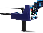 Ger Detect River-F Smart Detector image showing compact device with digital display and control buttons for metal detection.