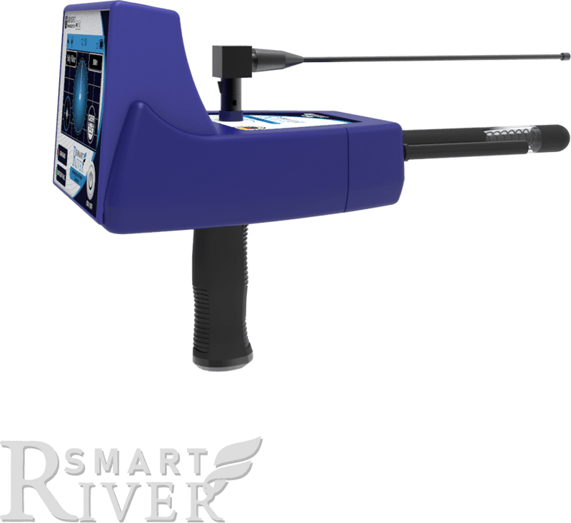Ger Detect River-F Smart Detector displayed on a user interface with detection settings and status indicators.