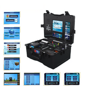 Ger Detect River G 3 Systems Metal Detector for detecting underground metals and treasures in water and land environments.