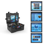 Ger Detect River G 3 systems metal detector with control box and search coil, designed for underwater treasure hunting.