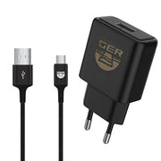 Ger Detect Titan 500 smart metal detector, handheld device with control panel and search coil for treasure hunting.