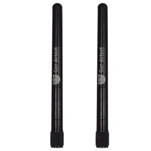 Ger Detect Titan GER 1000 metal detector with a black handle and control panel, used for treasure hunting and metal detection.