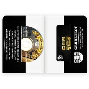 Ger Detect Titan GER 1000 metal detector with control panel and search coil, designed for treasure hunting and metal detection.