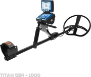 Ger Detect Titan GER 1000 metal detector with control box and search coil for treasure hunting and metal detection.