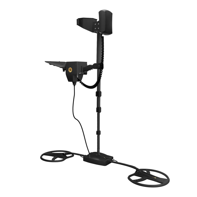 Ger Detect Titan X13 metal detector with 11 system settings, professional gold detection device, used for treasure hunting and metal finding.
