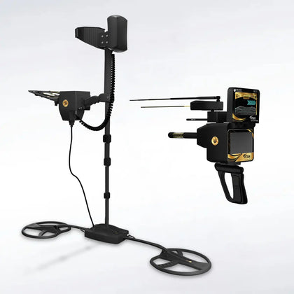 Ger Detect Titan X13 metal detector with 11 search modes, professional gold detection, and advanced targeting features.