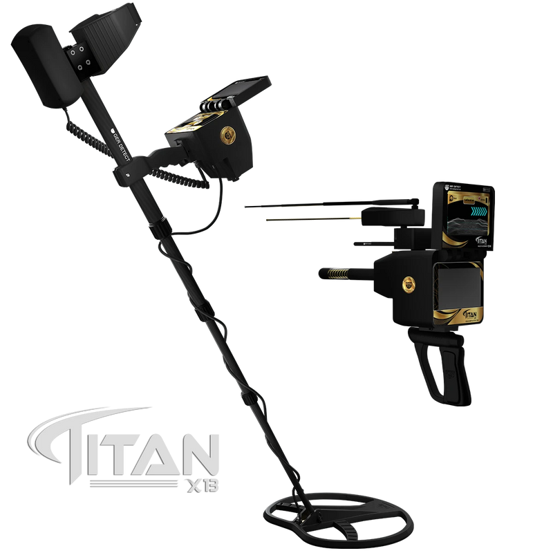 GER Detect Titan X13 metal detector with 11-system professional gold detection for treasure hunting and metal detecting adventures.