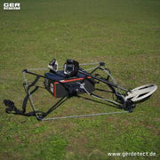 Ger Detect Treasure Way metal detector with black handle and control panel, designed for detecting buried treasures and metal objects.