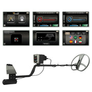 Ger Detect Treasure Way metal detector with ergonomic handle and control panel, ideal for treasure hunting and metal detection.