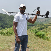 UIG Gold Digger Metal Detector with control panel and coil for gold prospecting and treasure hunting.