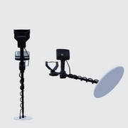 UIG Gold Digger Metal Detector with digital display for gold and treasure hunting, featuring ergonomic design and adjustable settings.