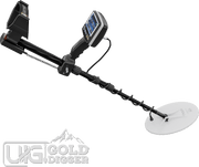 UIG Gold Digger Metal Detector with handheld search coil and control panel, designed for gold prospecting and treasure hunting.
