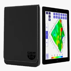 UIG ground scanner detector showing metal detection interface and handheld device for underground treasure hunting.