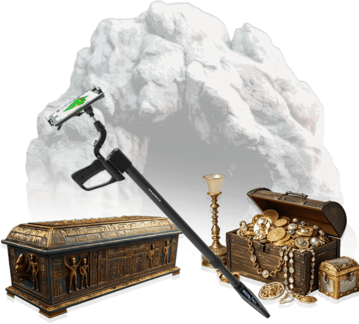 UIG ground scanner detector, a metal detector device with digital display, used for locating underground metal objects.