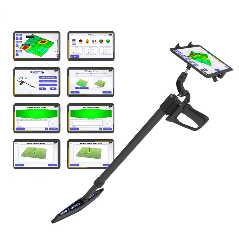 UIG ground scanner detector, a metal detector device with a digital display, used for locating underground metal objects.