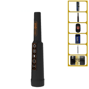 UIG pointer detector metal detector with a handheld design, featuring a control panel and ergonomic handle for treasure hunting.
