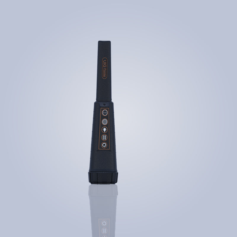 UIG Pointer Detector metal detector with ergonomic handle and adjustable settings for precise metal detection.