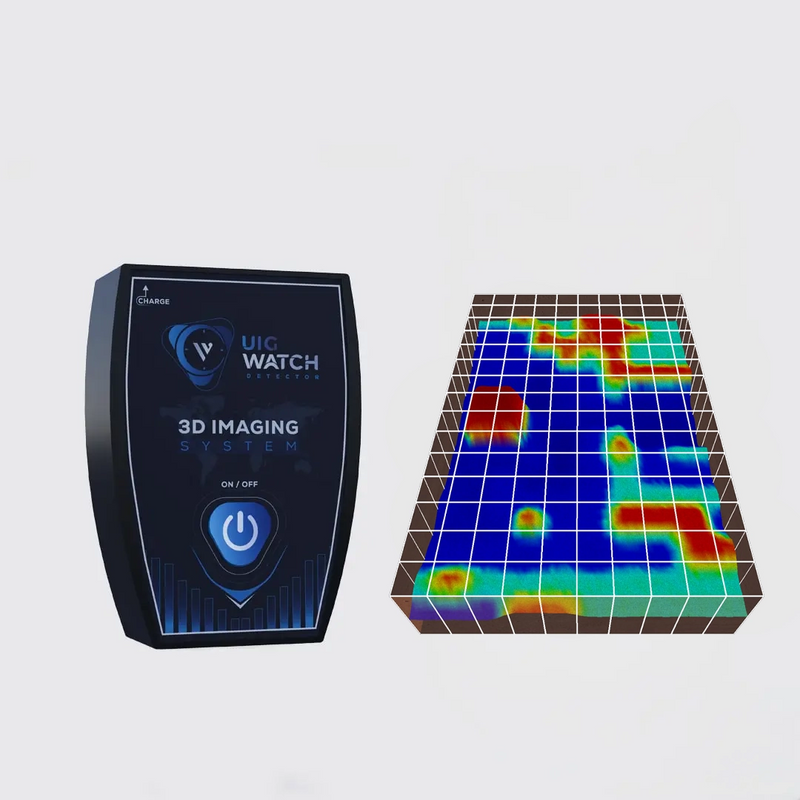 UIG watch detector metal detector with handheld design, used for security screening and detecting hidden watches or metal objects.