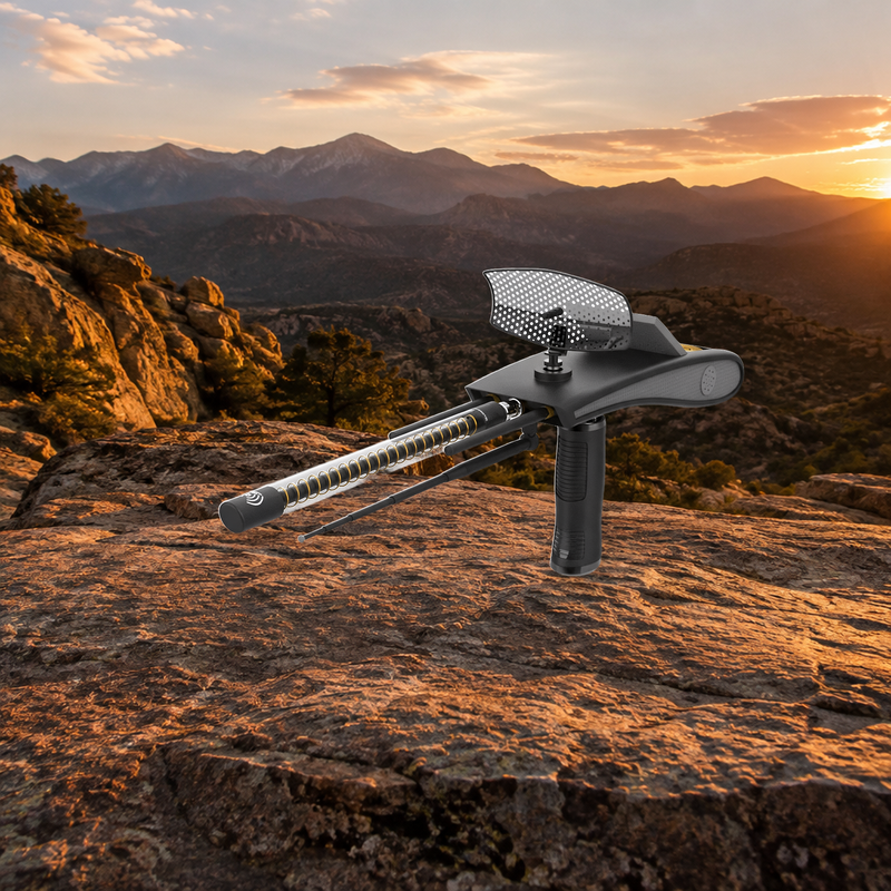 GER Detect Gold Hunter Smart on a golden-hour ridge