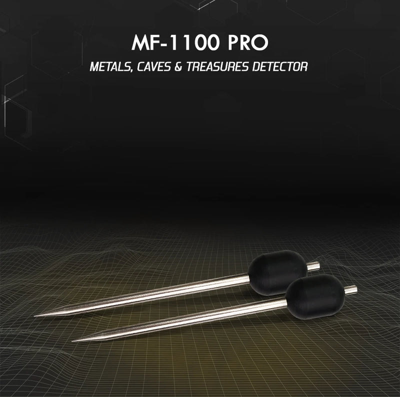 MWF MF 1100 Pro Super gold and treasure detector with digital display and adjustable settings for metal detecting.