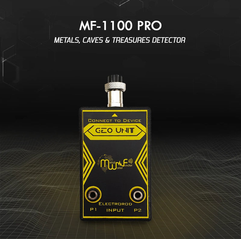MWF MF 1100 Pro Super smart gold and treasure detector with display and control panel in a close-up shot
