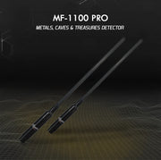 MWF MF 1100 Pro Super metal detector for gold and treasure hunting with digital display and advanced detection features.