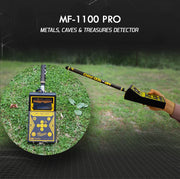 MWF MF 1100 Pro Super smart gold and treasure detector with digital display and search coil for metal detection.