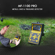 MWF MF 1100 Pro Super metal detector for gold and treasure hunting, featuring smart detection technology and a durable design.