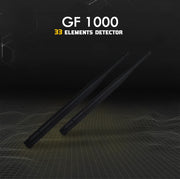 MWF GF 1000 advanced long-range locator and metal detector showing its control panel and search coil in use