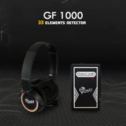 MWF GF 1000 advanced long-range locator and metal detector showing device with control panel and search coil.