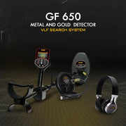 MWF GF 650 gold and metal detector with digital display and adjustable controls for precise prospecting and treasure hunting.